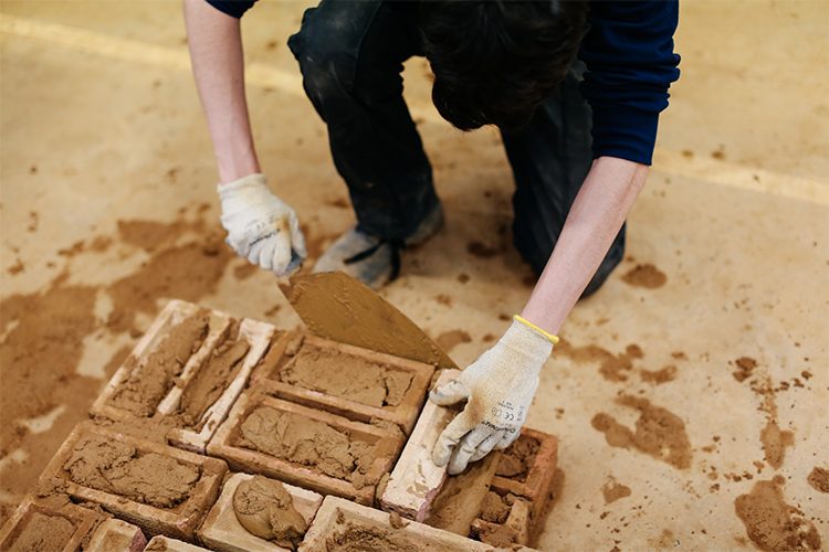 Cement and bricks