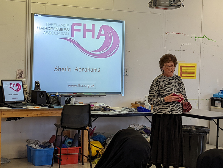 Employer presenting to students