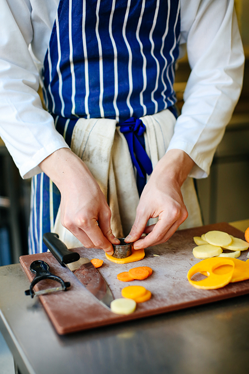 Students cooking