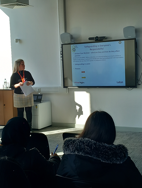 Guest speaker from Flying Start Luton
