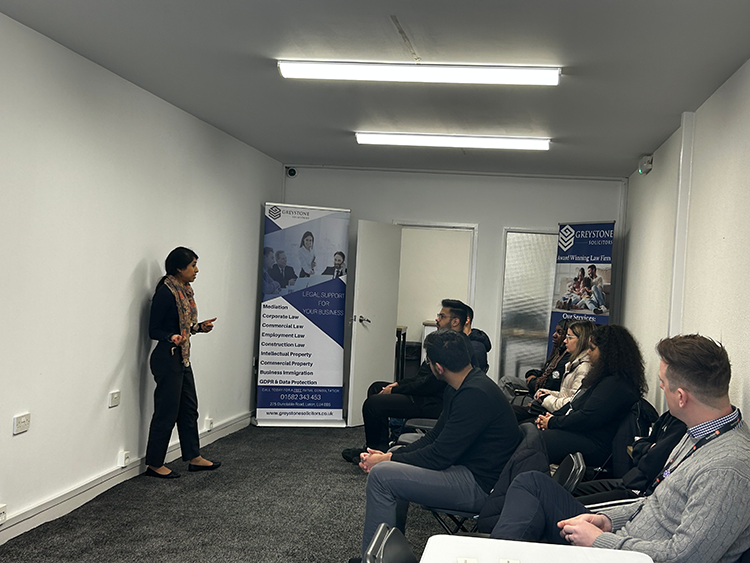employer presenting to students