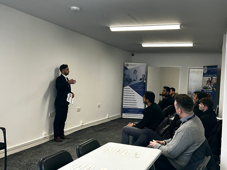 employer presenting to students