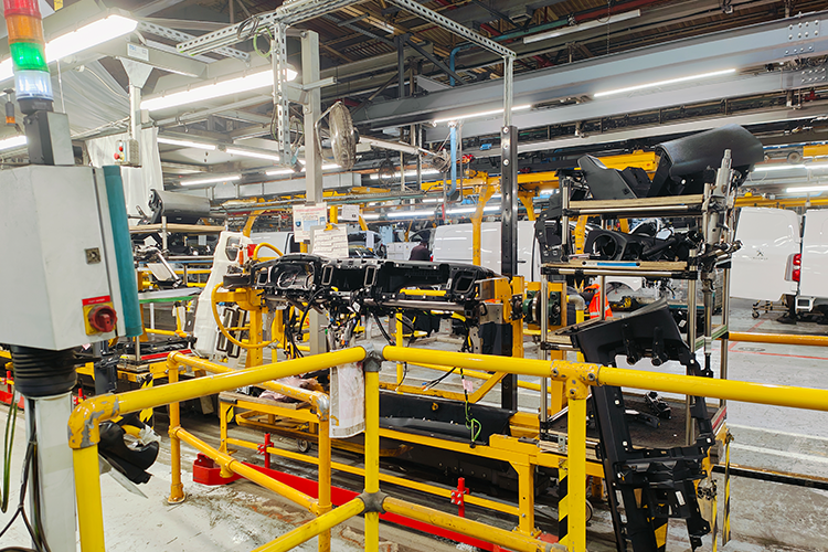 Inside the factory