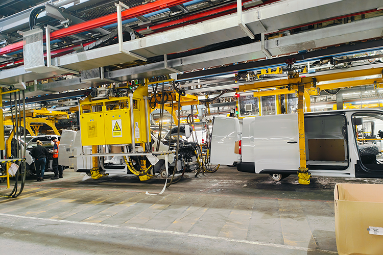 Inside the factory