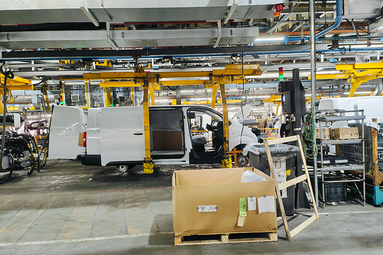 Inside the factory