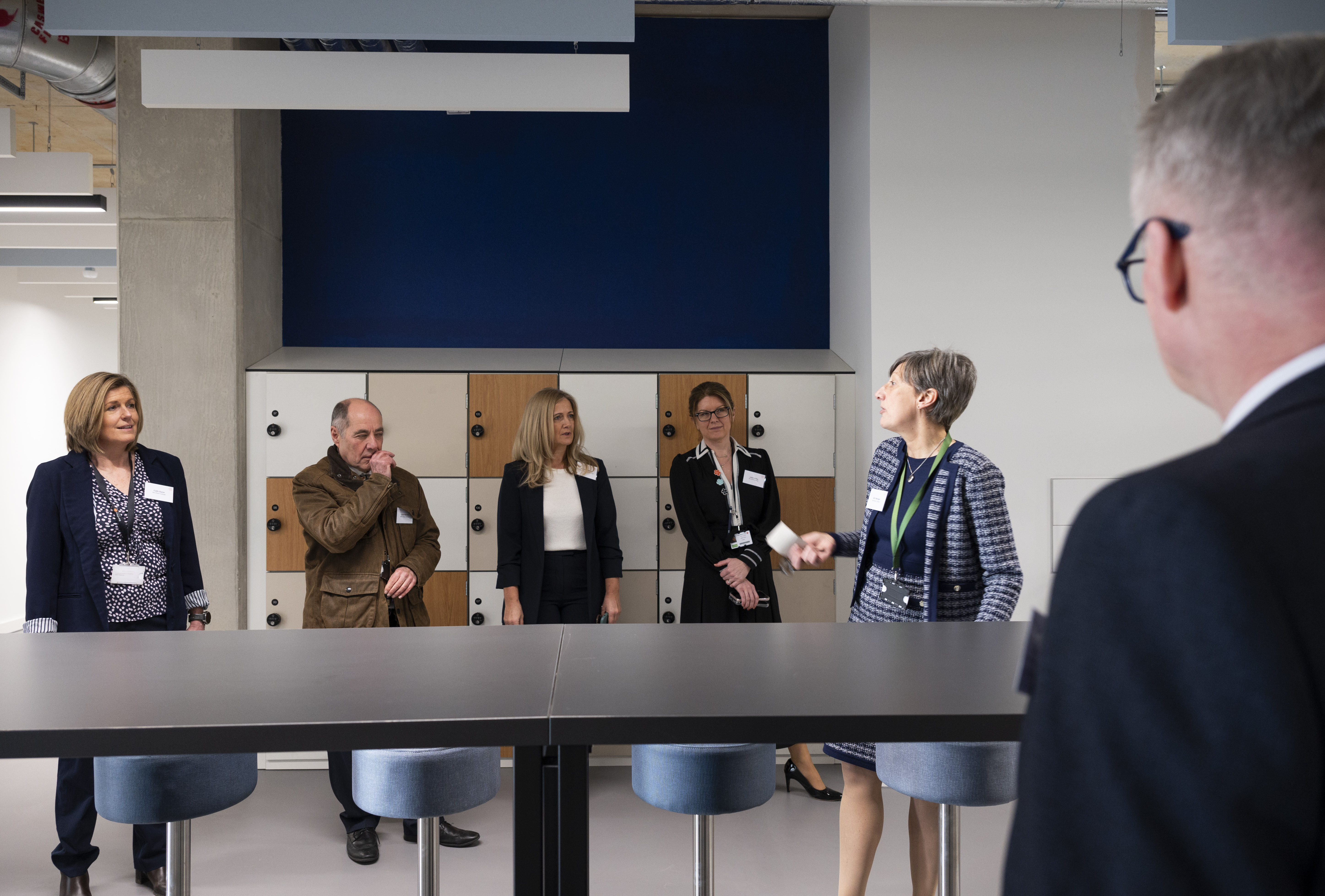 Cath Gunn and Gill Worgan on tour of New Construction & Engineering Centre